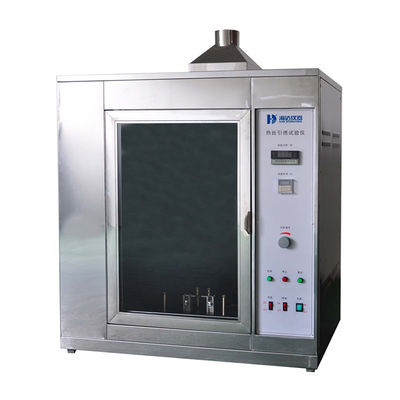 Sprzęt do badań laboratoryjnych Ewaluacja zagrożenia pożarowego / Maszyna do badań zapłonu gorącego drutu Ni80/Cr20 IEC60695-2-20