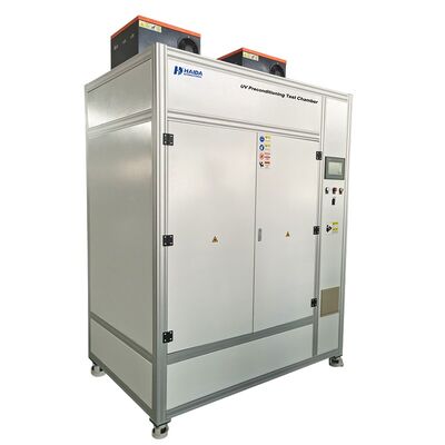 Komora do testów wstępnych UV - testowanie wrażliwości paneli słonecznych na uszkodzenia spowodowane promieniowaniem ultrafioletowym, urządzenie do testowania wstępnego UV