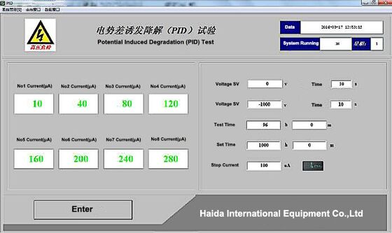 Urządzenie do badania PID z pod wpływem degradacji potencjału fotowoltaicznego Moduł fotowoltaiczny Urządzenie do testowania symulacji wilgotności i wysokiej temperatury