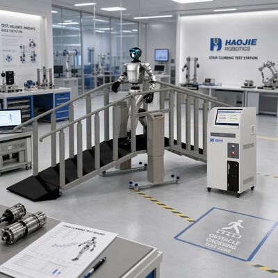 Robot Stair Climbing Test Station Stair Climbing Testing Equipment Dostosowywalne specyfikacje schodów PLC Control Anti Fall Guardrails