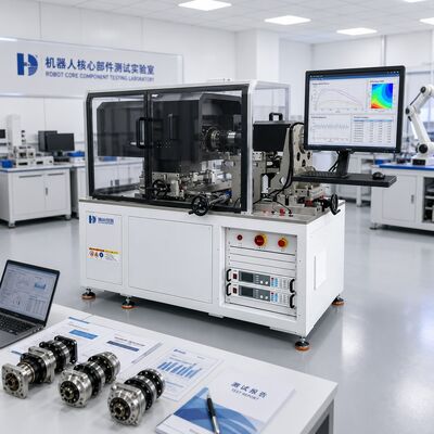 System testowy modułu obrotowego robota - moment obrotowy, prędkość, specyfika, sprawność, luzy, sztywność, odpowiedź dynamiczna
