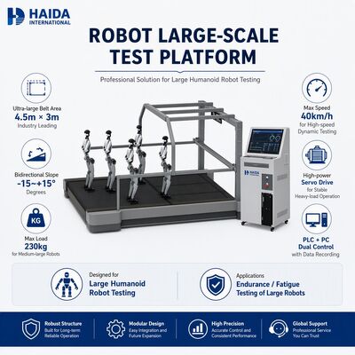 Humanoid Robot Large Scale Tester Platform Belt 230kg Load 40km/h Bidirectional Slope Endurance Fatigue Testing Equipment