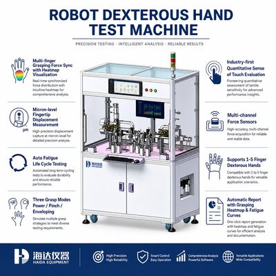 Robot Sprytny urządzenie do testowania dłoni Wielopłaszczyźniowa siła chwytania, sprawdzanie siły końcówki palca, przemieszczanie, wyczerpanie, urządzenie do testowania trwałości