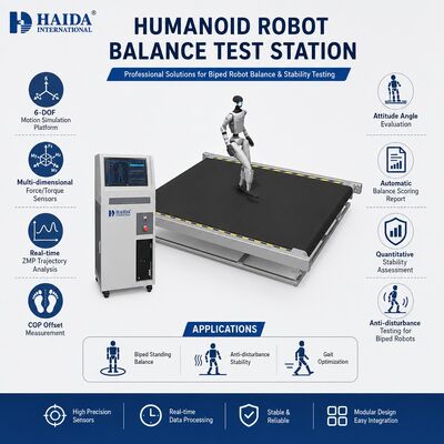 Stacja Testowa Równowagi Robota Humanoidalnego Platforma Ruchowa 6 DOF Urządzenie do Testowania Stabilności Robota Dwunożnego Analiza ZMP COP