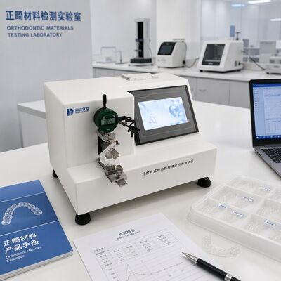 Tester siły zacisku alignera dentystycznego, maszyna do testowania alignerów przezroczystych, przyrząd do pomiaru siły ortodontycznej, rozdzielczość 0,001 N, precyzyjny