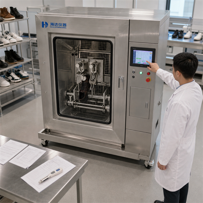 HAIDA Cały obuwie i podeszwy Flex Freezing Tester Niskotemperaturowa Maszyna do testowania gięcia GB ISO 20344 Standardowe wyposażenie